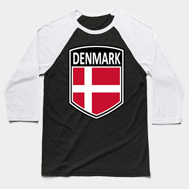 National - Denmark Baseball T-Shirt by Taylor'd Designs